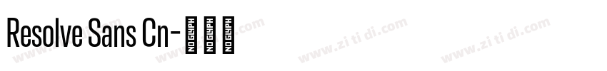 Resolve Sans Cn字体转换 Resolve Sans Cn字体转换
